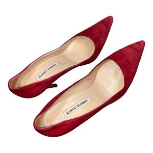 Manolo Blahnik Burgundy Heels